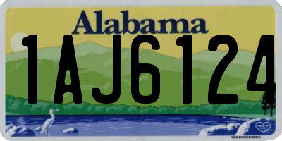 AL license plate 1AJ6124