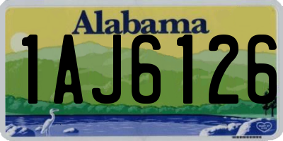 AL license plate 1AJ6126
