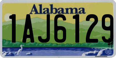 AL license plate 1AJ6129