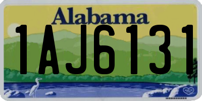 AL license plate 1AJ6131