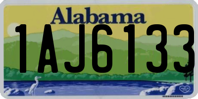 AL license plate 1AJ6133