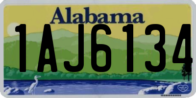 AL license plate 1AJ6134