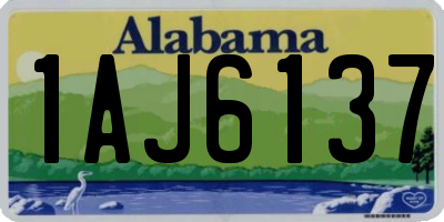 AL license plate 1AJ6137