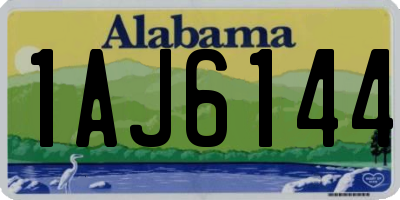 AL license plate 1AJ6144
