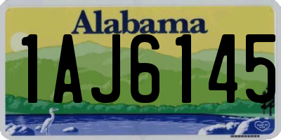 AL license plate 1AJ6145