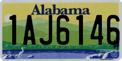 AL license plate 1AJ6146