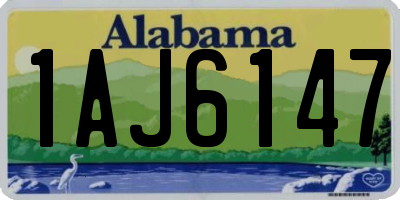 AL license plate 1AJ6147
