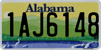 AL license plate 1AJ6148