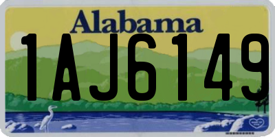 AL license plate 1AJ6149