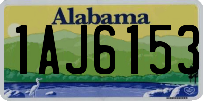 AL license plate 1AJ6153