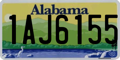 AL license plate 1AJ6155