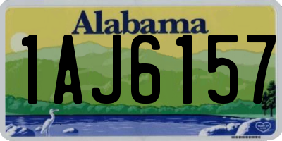 AL license plate 1AJ6157