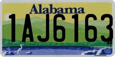 AL license plate 1AJ6163