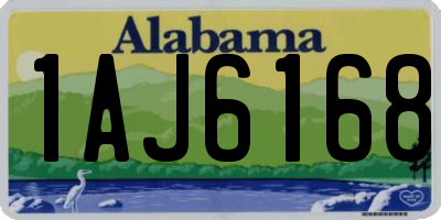 AL license plate 1AJ6168