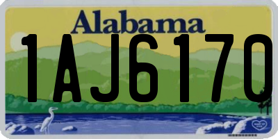 AL license plate 1AJ6170