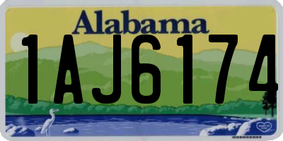 AL license plate 1AJ6174