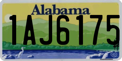 AL license plate 1AJ6175
