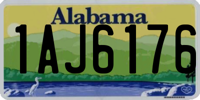 AL license plate 1AJ6176