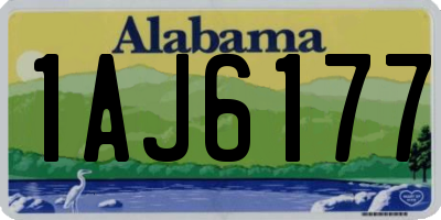 AL license plate 1AJ6177