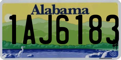AL license plate 1AJ6183