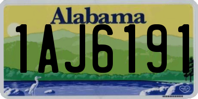 AL license plate 1AJ6191