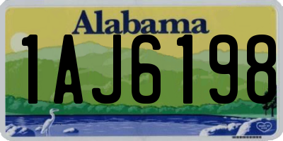 AL license plate 1AJ6198