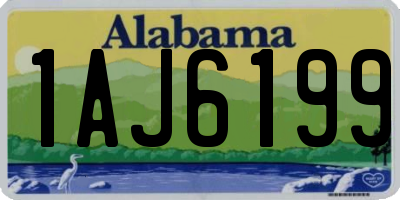 AL license plate 1AJ6199