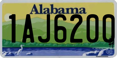 AL license plate 1AJ6200
