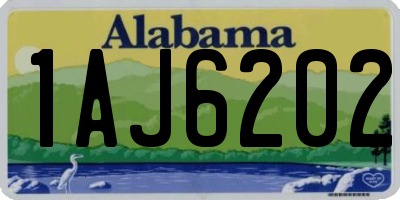 AL license plate 1AJ6202