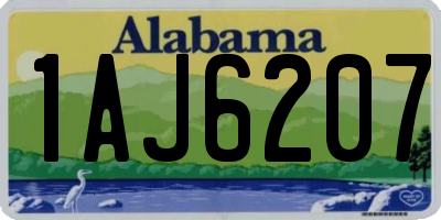 AL license plate 1AJ6207
