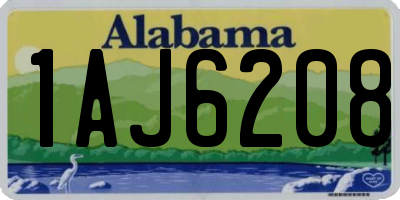 AL license plate 1AJ6208
