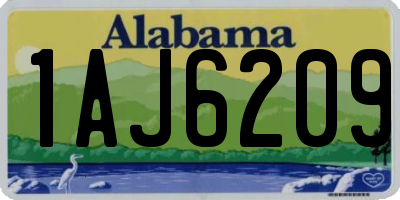 AL license plate 1AJ6209