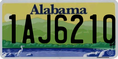AL license plate 1AJ6210