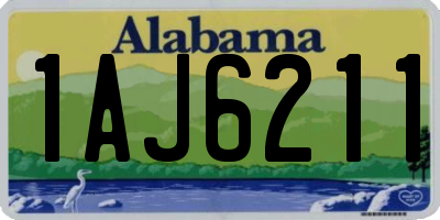 AL license plate 1AJ6211