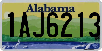 AL license plate 1AJ6213