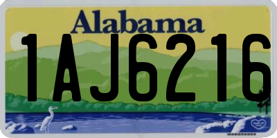 AL license plate 1AJ6216