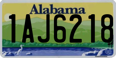 AL license plate 1AJ6218