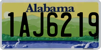 AL license plate 1AJ6219