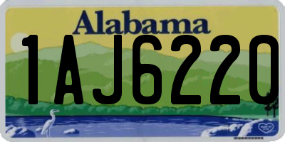 AL license plate 1AJ6220
