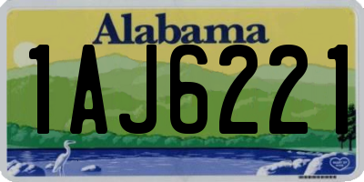 AL license plate 1AJ6221