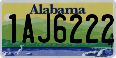 AL license plate 1AJ6222