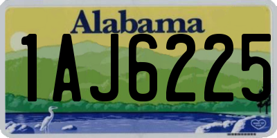 AL license plate 1AJ6225