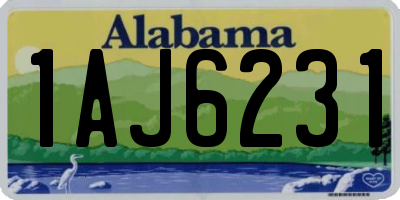 AL license plate 1AJ6231