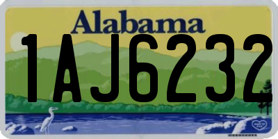 AL license plate 1AJ6232