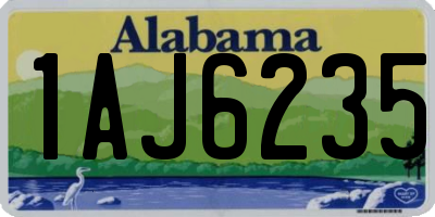 AL license plate 1AJ6235