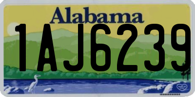 AL license plate 1AJ6239