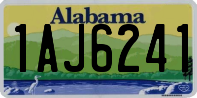 AL license plate 1AJ6241