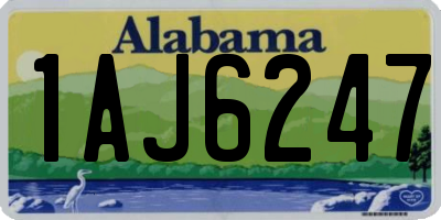 AL license plate 1AJ6247