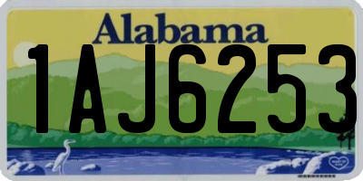 AL license plate 1AJ6253