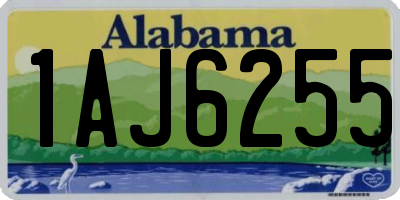 AL license plate 1AJ6255